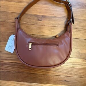 Brown Leather Shoulder Bag